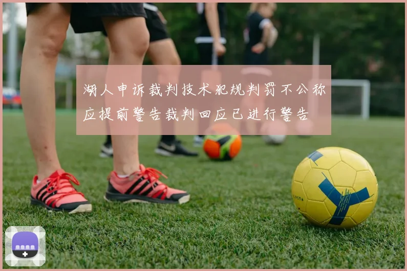 湖人申诉裁判技术犯规判罚不公称应提前警告裁判回应已进行警告